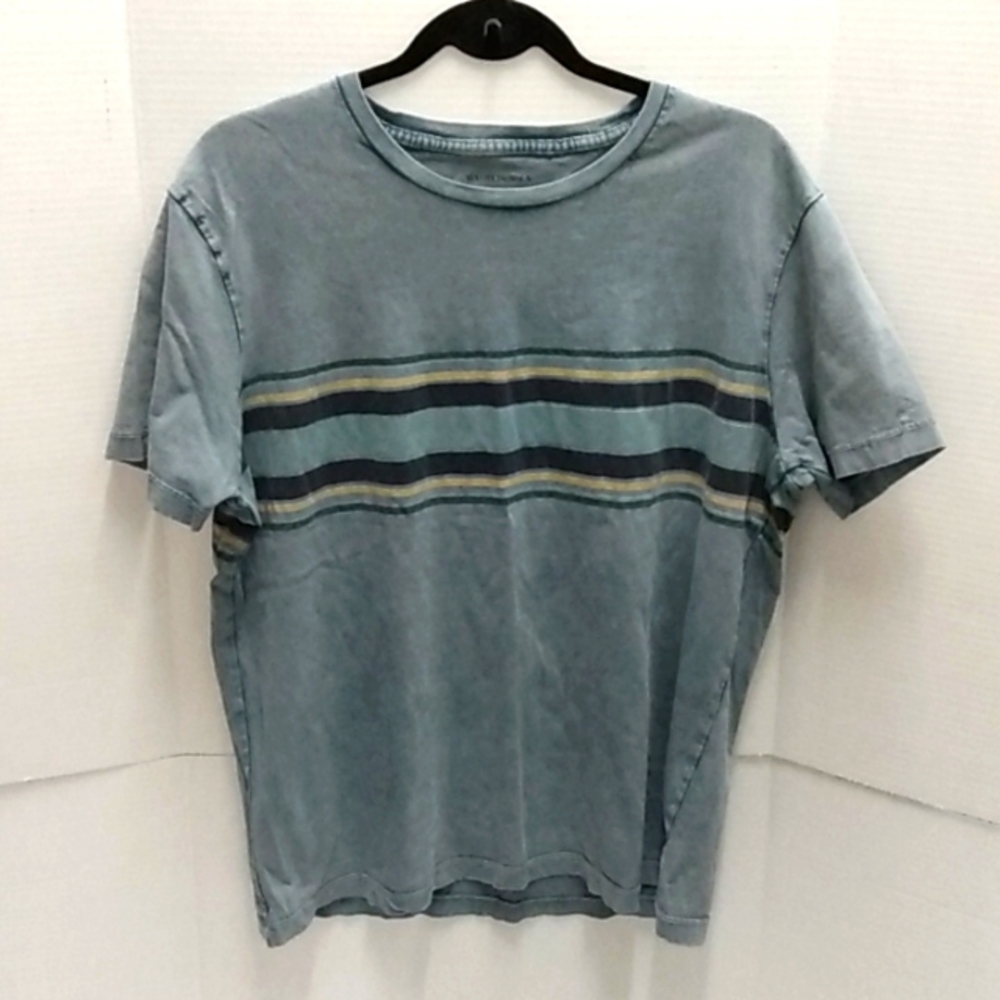 Lucky Brand Washed and Worn Striped Tee Shirt large